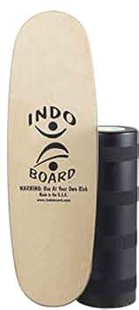 INDO BOARD バランスボード 木製  ローラー付き Amazon.co.jp: INDO BOARD ローラー付きロッカーバランスボード